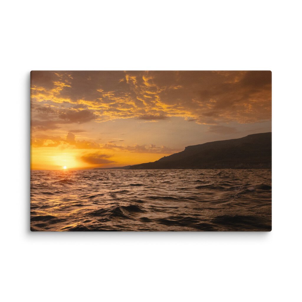 St Catharine’s Sun Set Canvas