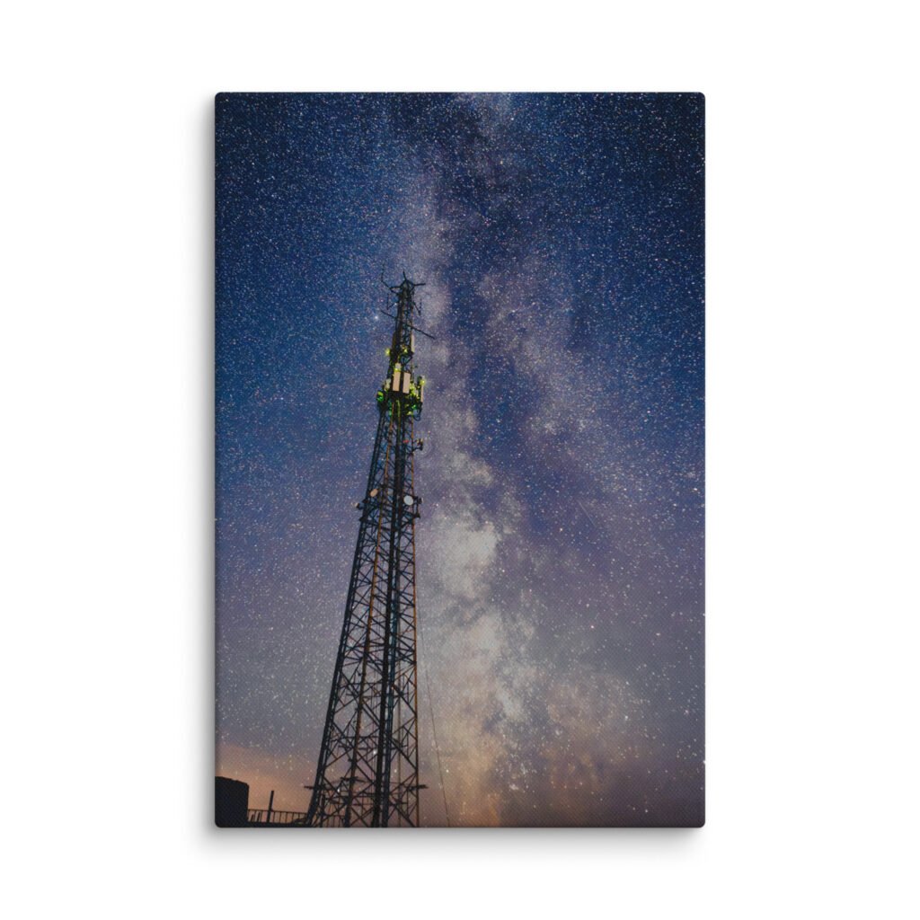 Galactic Cell Tower Canvas