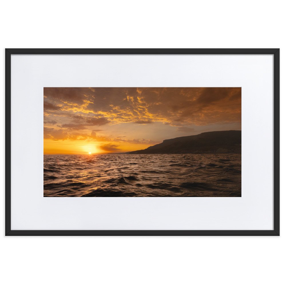 St Catharine’s Sun Set Framed Print